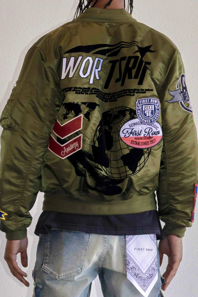 First Row Jacket - Force Multi Patch - Olive - FRJ4010A