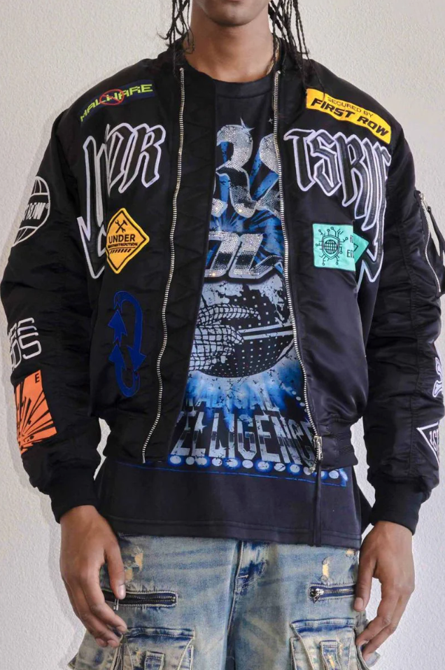 First Row Jacket - Force Multi Patch - Black - FRJ4012A