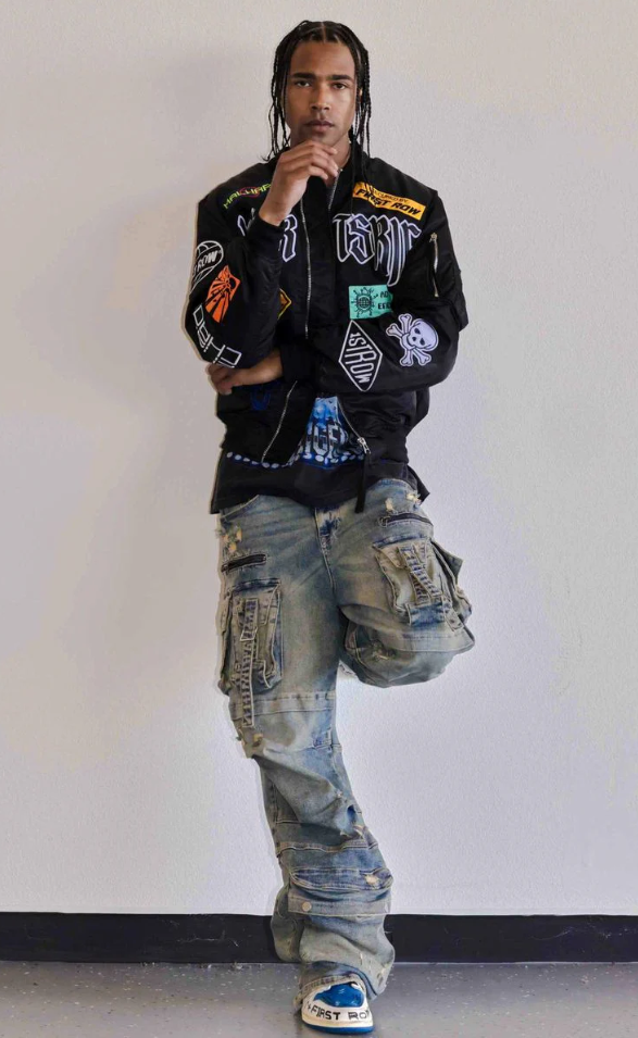 First Row Jacket - Force Multi Patch - Black - FRJ4012A