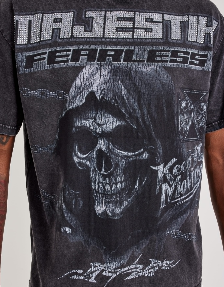 Majestik T-Shirt - Keep It Moving - Black - TD2543