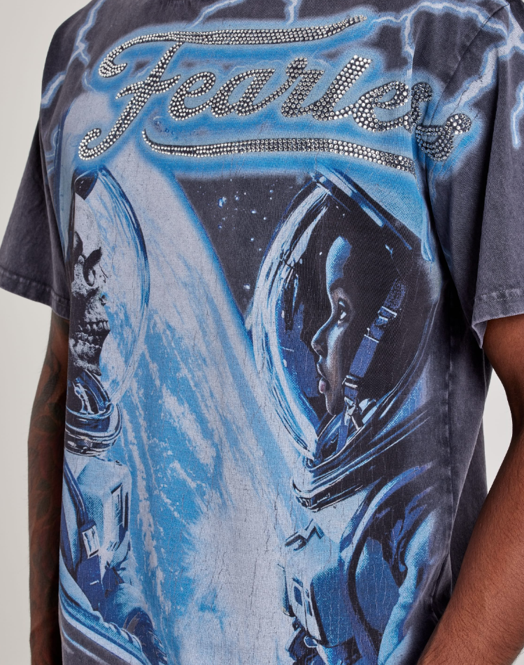 Majestik T-Shirt - Astronaut Garment Dyed - Light Grey - TD2528