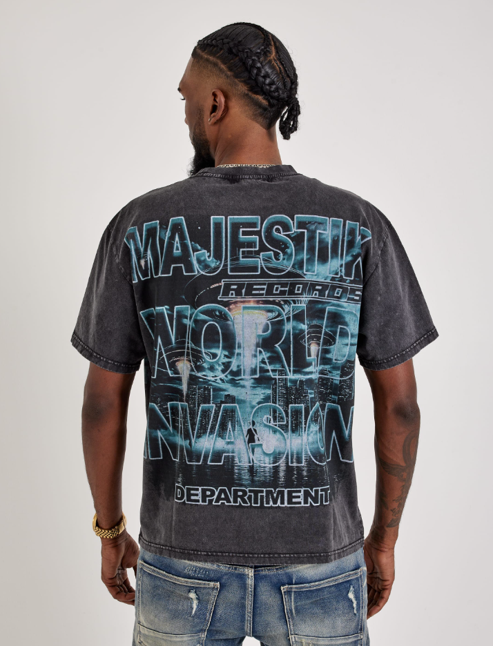 Majestik T-Shirt - World Wide Department - Black - TD2537
