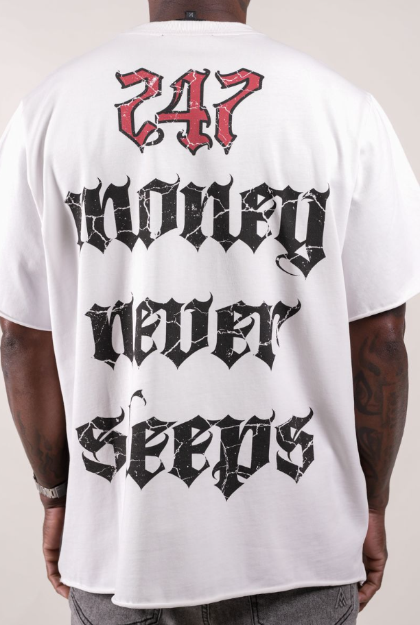 Paper Money T-Shirt - Doberman - White - BH3001