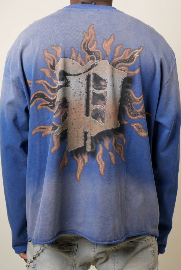 Paper Money T-Shirt - First Place Longsleeve - Blue - BH3389