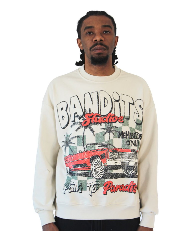 Bandits Sweater - Path To Paradise - Creme - BND074