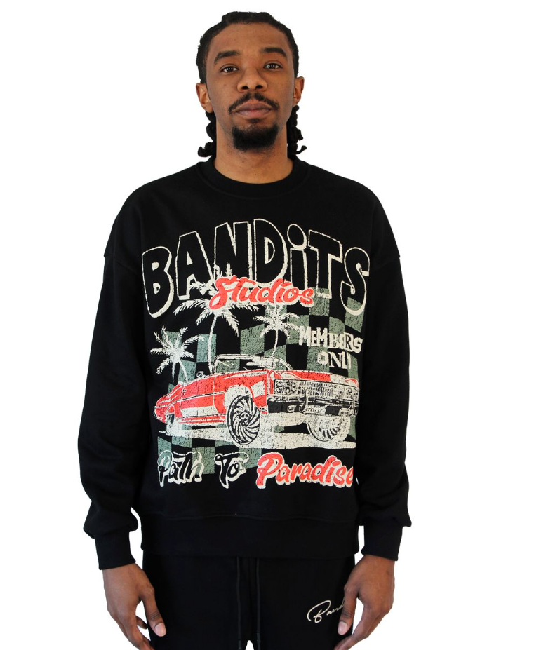 Bandits Sweater - Path To Paradise - Black - BND074