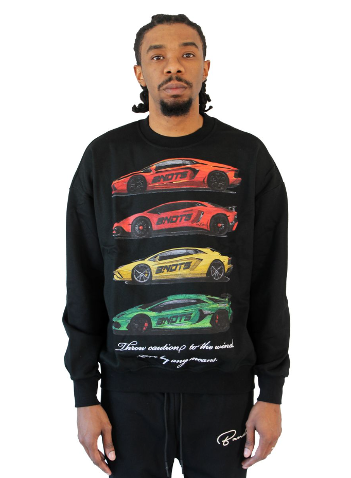 Bandits Sweater - Caution To The Wind - Black - BND075