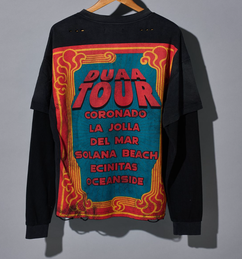 Duaa T-Shirt - World Tour Long Sleeve - Black\Orange - DTSWT