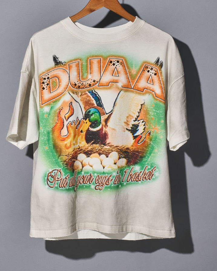 Duaa T-Shirt - Basket  - White - DTBWT