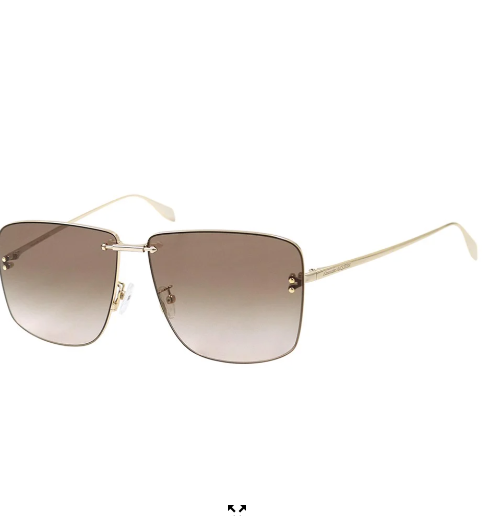 Alexander Mcqueen Glasses - Icon - Gold - AM0343S 002