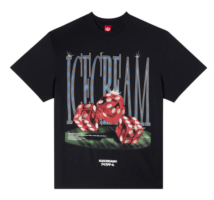 Icecream T-Shirt - Fear of a Rich Planet(Oversized)-Shale - 441-1302