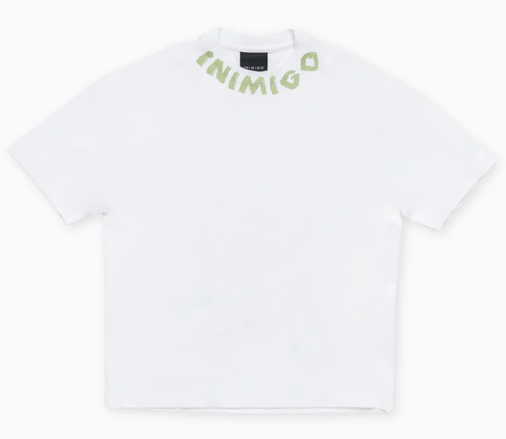 Inimigo T-Shirt - FRIDA SMOKING OVERSIZED - SNOW WHITE - ITS3516