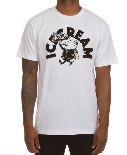 Icecream T-Shirt - Dinner Is Served SS Tee - White - 441-4209