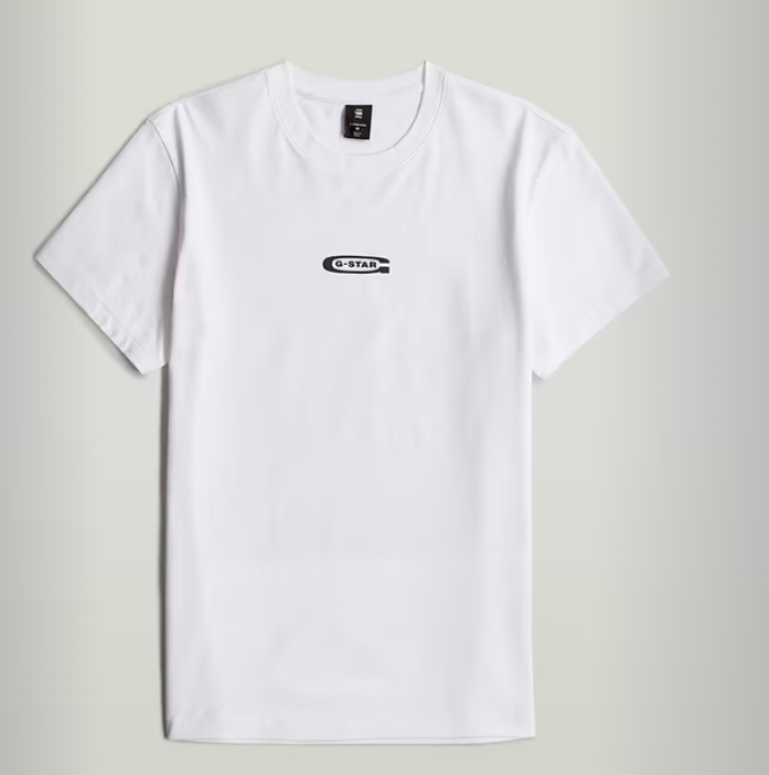 G-Star T-Shirt - Photo Print r t - White Green House - D25093 - C784 - G933