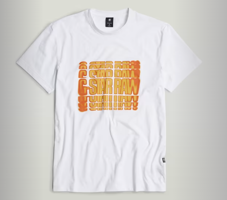 G-Star T-Shirt - Gradient GR R T - White  - D25084-336-110