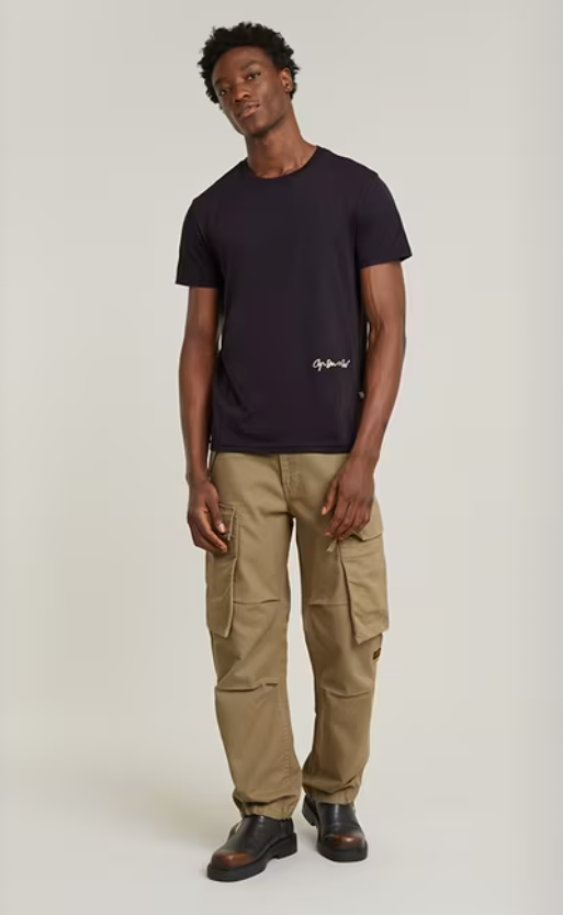 G-Star T-Shirt - Circle Back  Graphic  -Dark Black - D25087