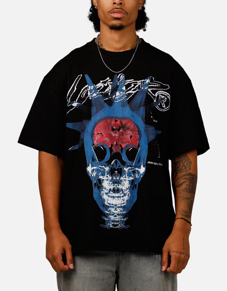Loiter Shirt - Brain Rot Vintage Tee - Black - 002051193B00 1L