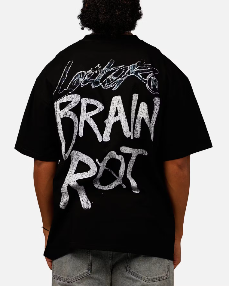 Loiter Shirt - Brain Rot Vintage Tee - Black - 002051193B00 1L