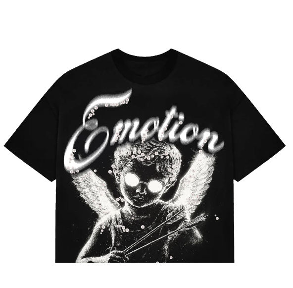 MIxed Emotion T-Shirt - Black Pearl Cropped Tee - MEBPT2