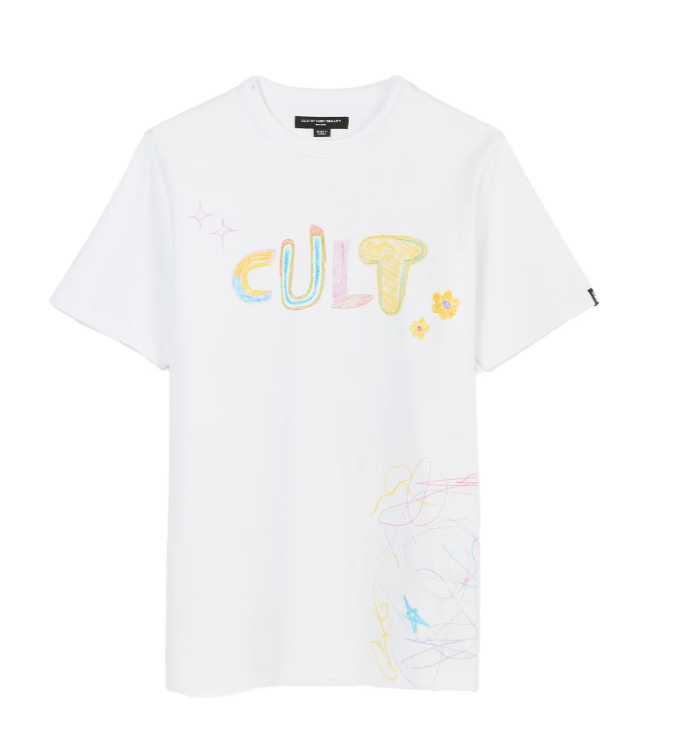 Cult Of Individuality Shirt - Short Sleeve Crew Neck Tee - White - 625A-K36A