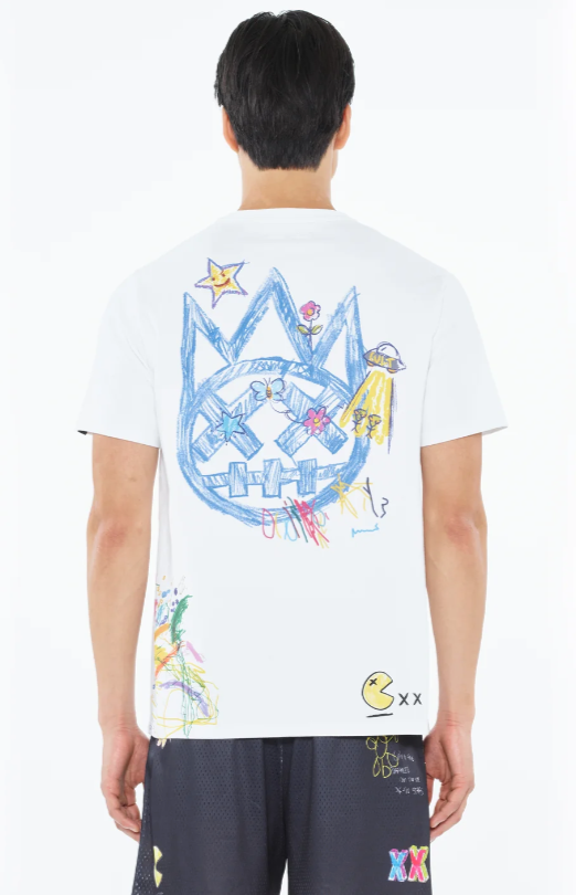 Cult Of Individuality Shirt - Short Sleeve Crew Neck Tee - White - 625A-K36A