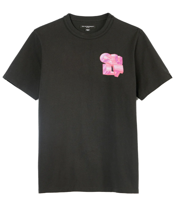 Cult Of Individuality Skirt - Short Sleeve Crew Neck Tee "Marker Logo" - Steel - 625A5-K35A