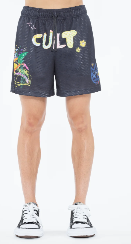 Cult Of Individuality Shorts - Mesh Shorts - Graffiti - 625A4-MS71A