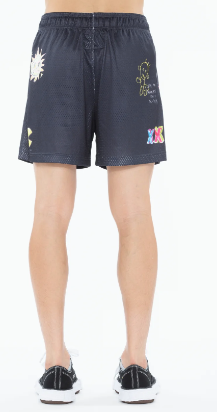 Cult Of Individuality Shorts - Mesh Shorts - Graffiti - 625A4-MS71A