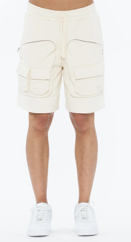 Cult Of Individuality Shorts - Cargo Shorts - Winter White - 625A4-CS72A