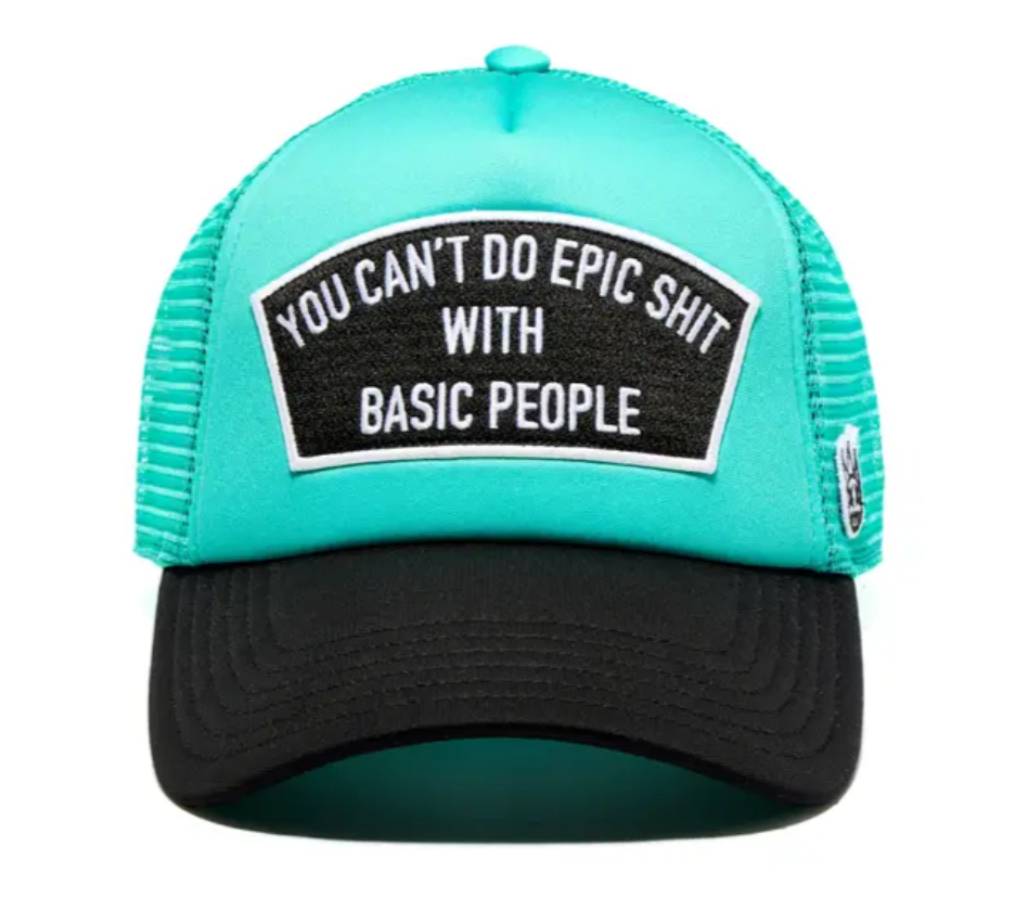 Cult Of Individuality Hat - Cant Do Epic Shit  - Teal - MHTEAL