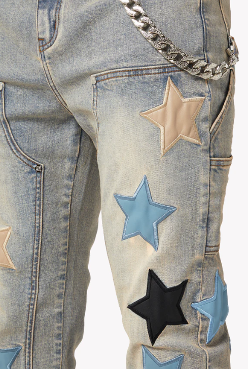Guapi Jeans - Vintage Stars Denim - Powder Blue - GJVSDPB1