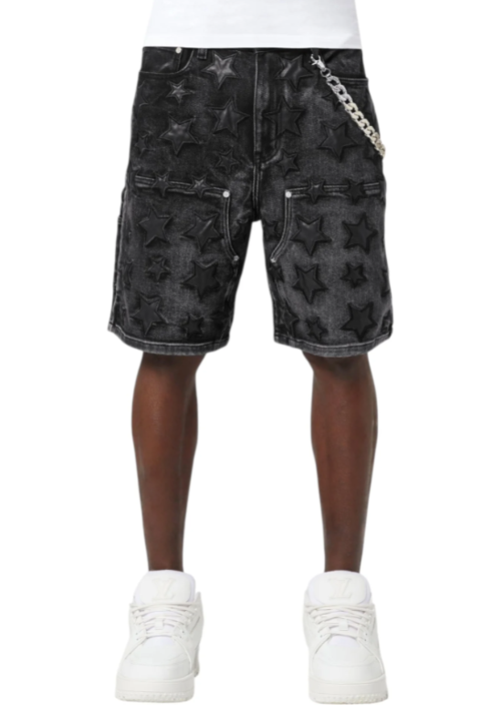 Guapi Shorts - All Stars Denim Shorts - Obsidian Black - GSASDSOB3
