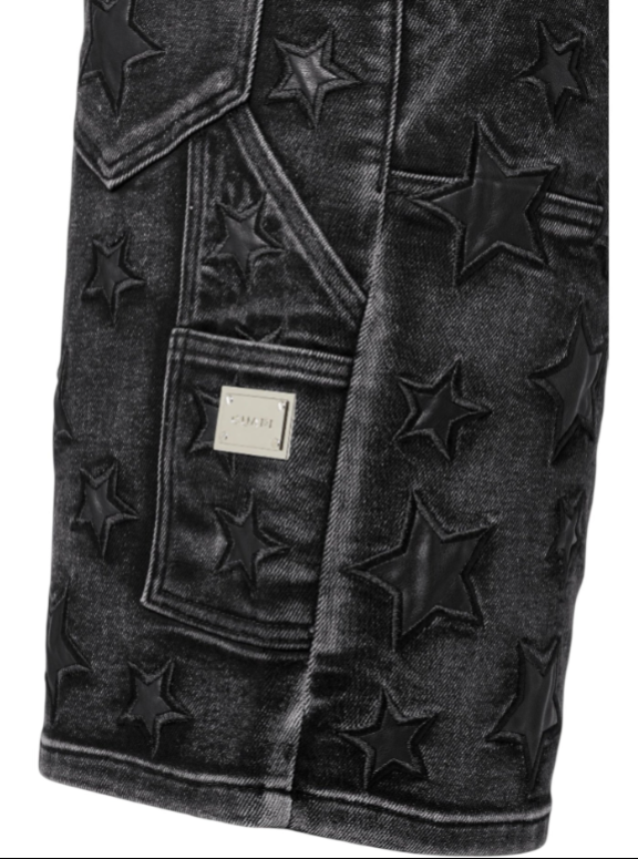 Guapi Shorts - All Stars Denim Shorts - Obsidian Black - GSASDSOB3