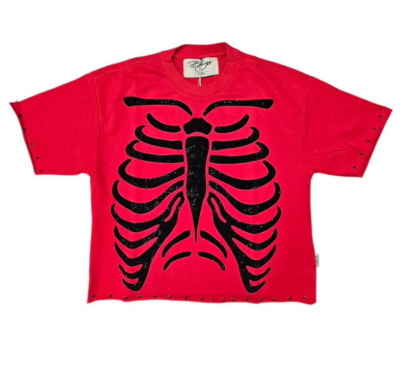 Bkys T-Shirt - Hurt Cropped - Red - T1285