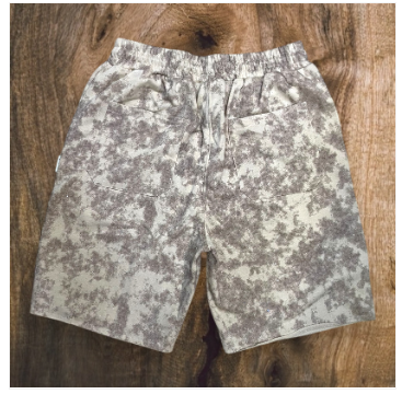 Bkys Shorts - Rhinestone - Washed Beige - SP1236