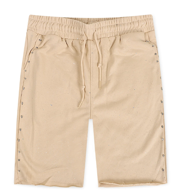 Bkys Shorts - Rhinestone - Beige - SP1279