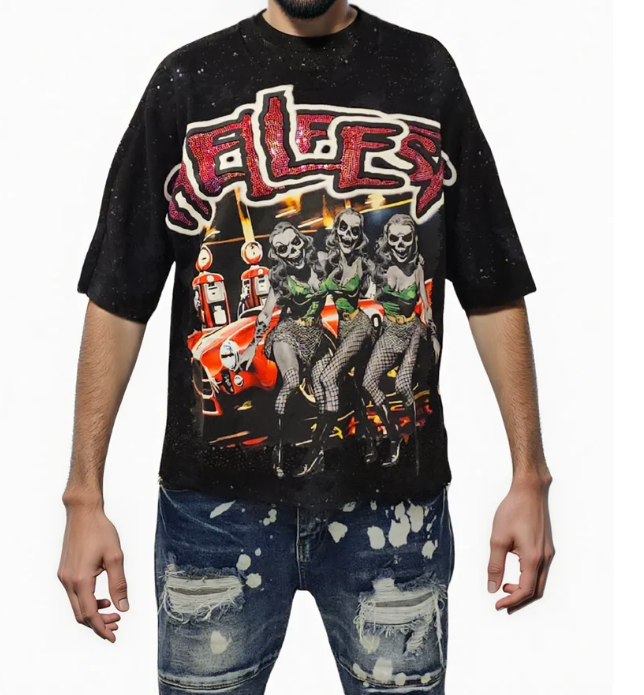Bkys T-Shirt - Hellfest Cropped - Washed Black - T1321C