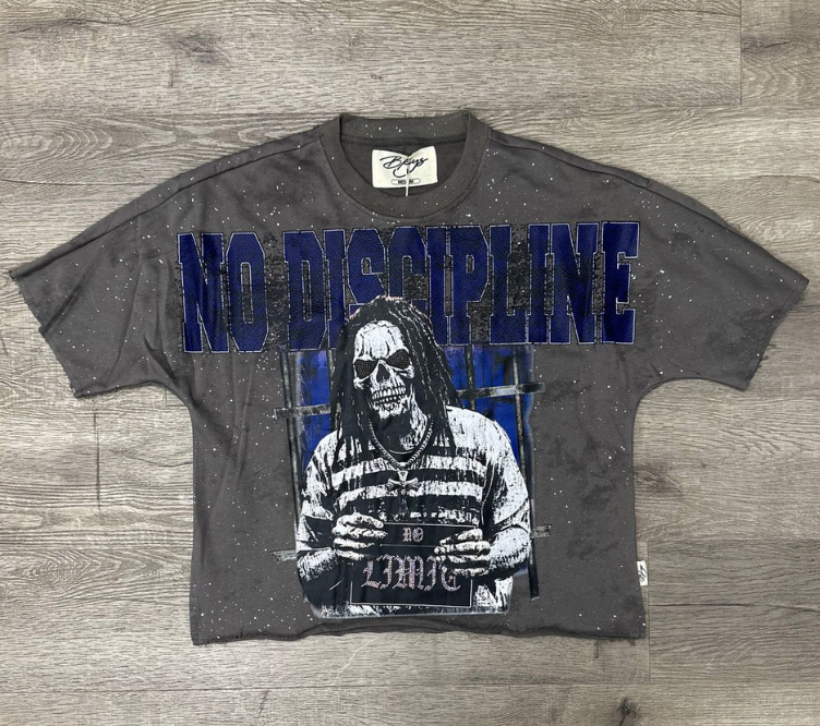 Bkys T-Shirt - No limit - Washed Grey - T1326