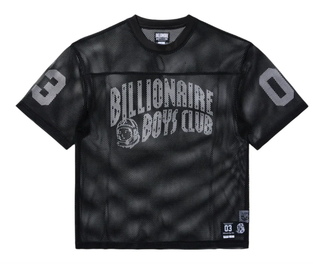 Billionaire Boys Club T-Shirt - BB Varsity SS Knit(Cropped Fit) - Black - 851-6314