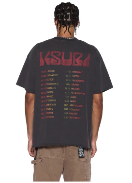 Ksubi T-Shirt - Venom Ekcess SS - Faded Black - MPF25TE026