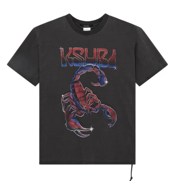 Ksubi T-Shirt - Venom Ekcess SS - Faded Black - MPF25TE026