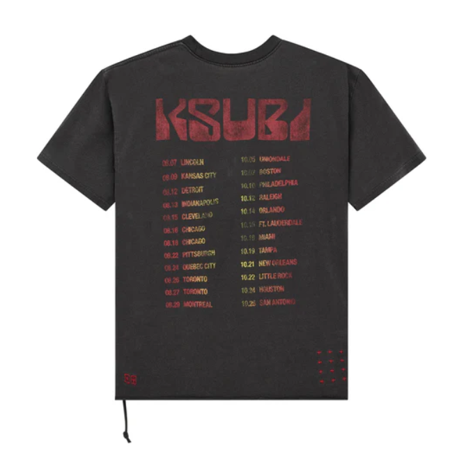 Ksubi T-Shirt - Venom Ekcess SS - Faded Black - MPF25TE026