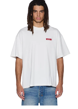 Ksubi T-Shirt - Mechanic Ekcss SS - Vintage White - MFA25TE010