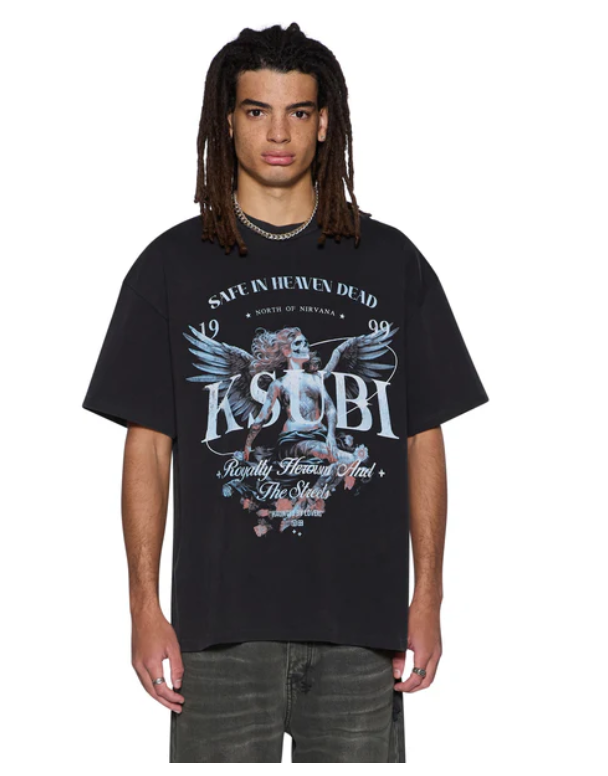 Ksubi T-Shirt - Spirit Ekcess SS - Acid Black - MFA25TE015