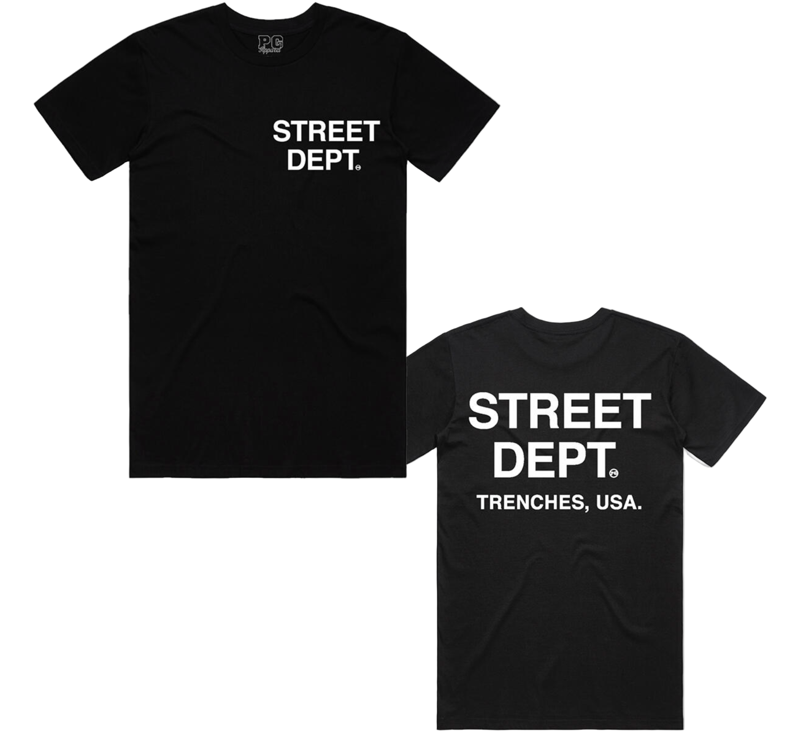 Pg Apparel T-Shirt - Street Dept - Black  - STDPT100
