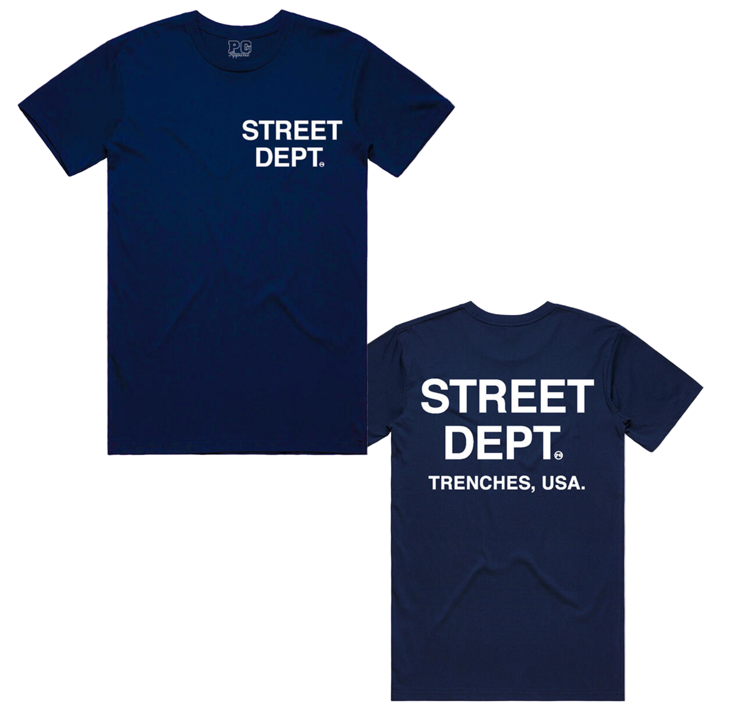 Pg Apparel T-Shirt - Street Dept - Navy Blue  - STDPT100