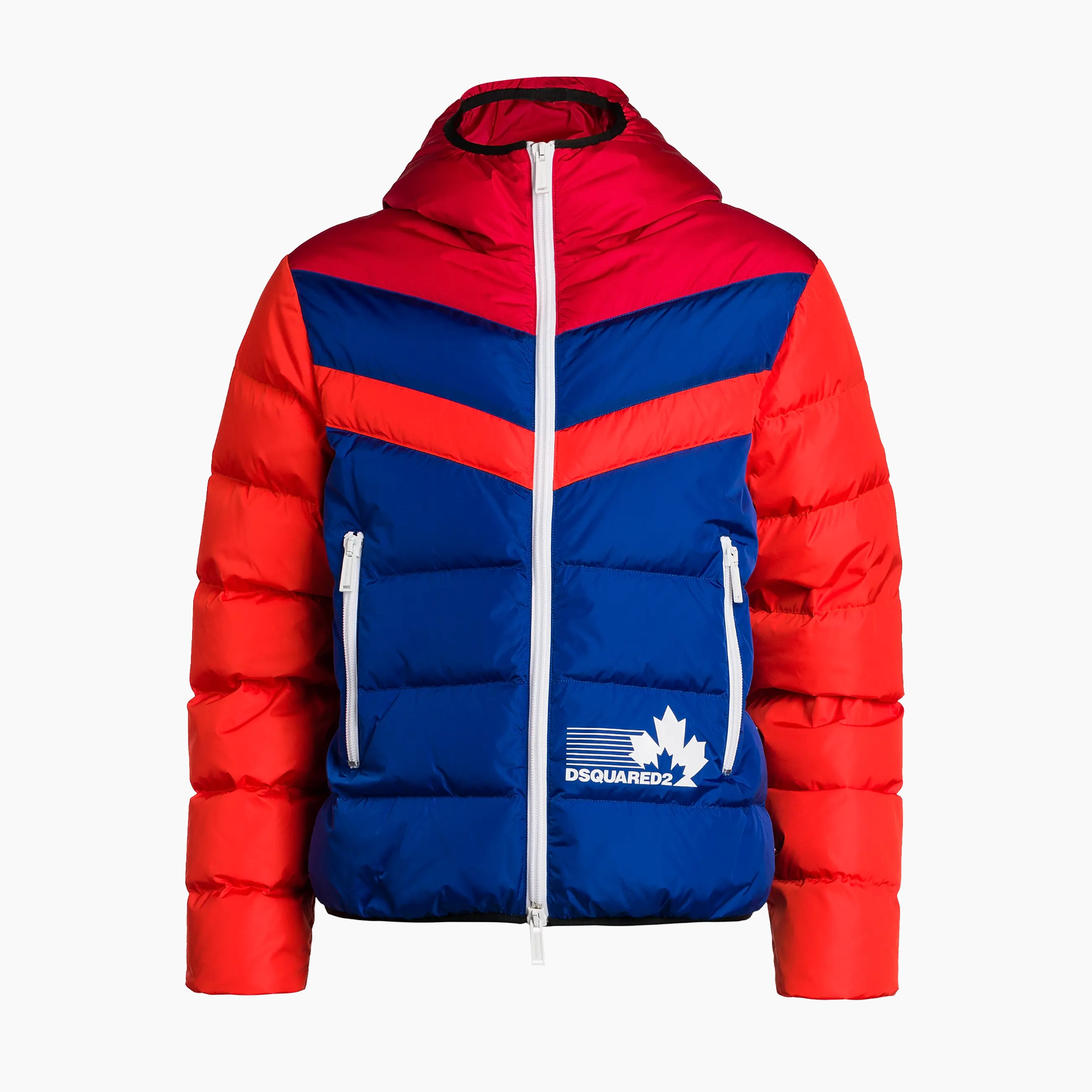 Dsquared2 Jacket - Block hood puffer - Multicolor - S71AN0306