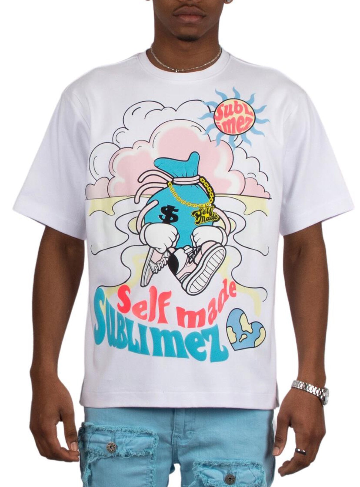 Majestik T-Shirt - Self Made - White - TE2365