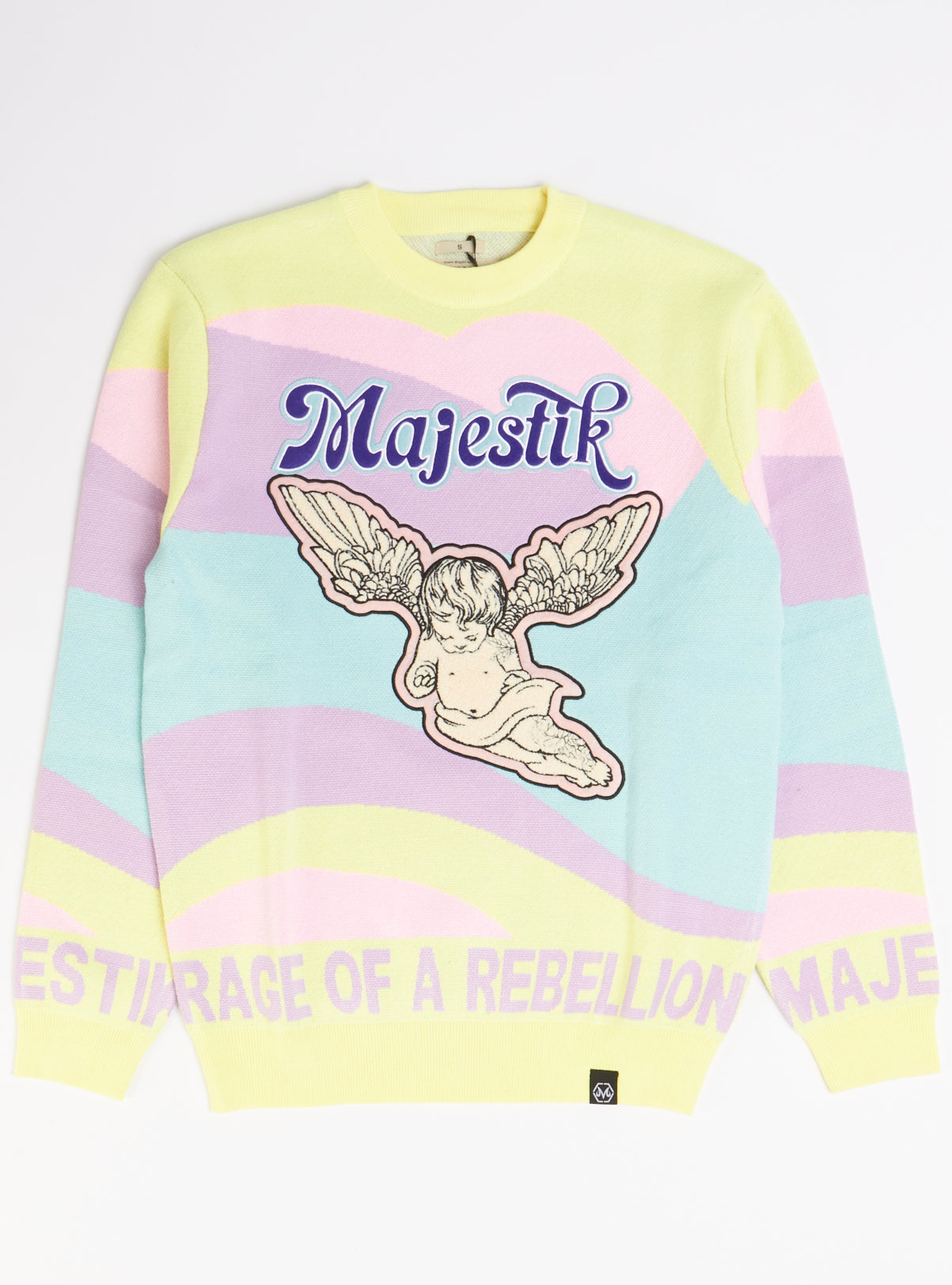 Majestik Sweater - Rage Of A Rebellion - Multi Pastel - SW2235