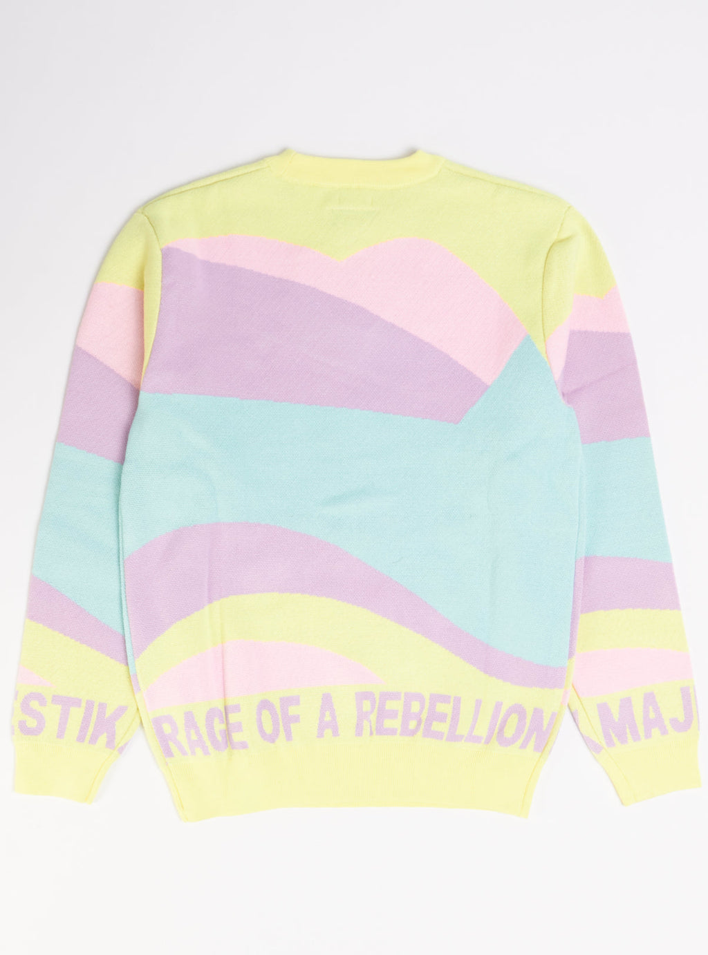 Majestik Sweater - Rage Of A Rebellion - Multi Pastel - SW2235